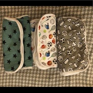 Copper Pearl 3 Pack Burp Cloth